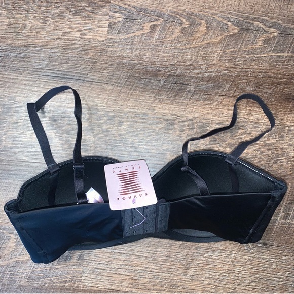Savage x Fenty Push Up Bra 34E(34DD) Black New With Tags - Picture 10 of 11